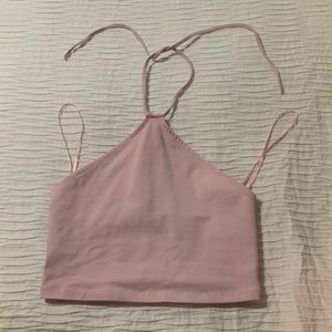 Crop top from urban outfitters. Size small, fits like an xs. Color is sweet pink